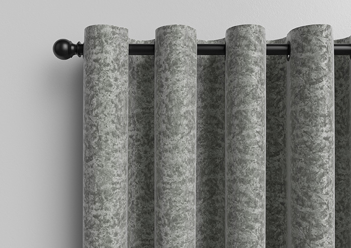 Cyrus Crushed Velvet, Grey - Made to Measure Curtains - Image 12